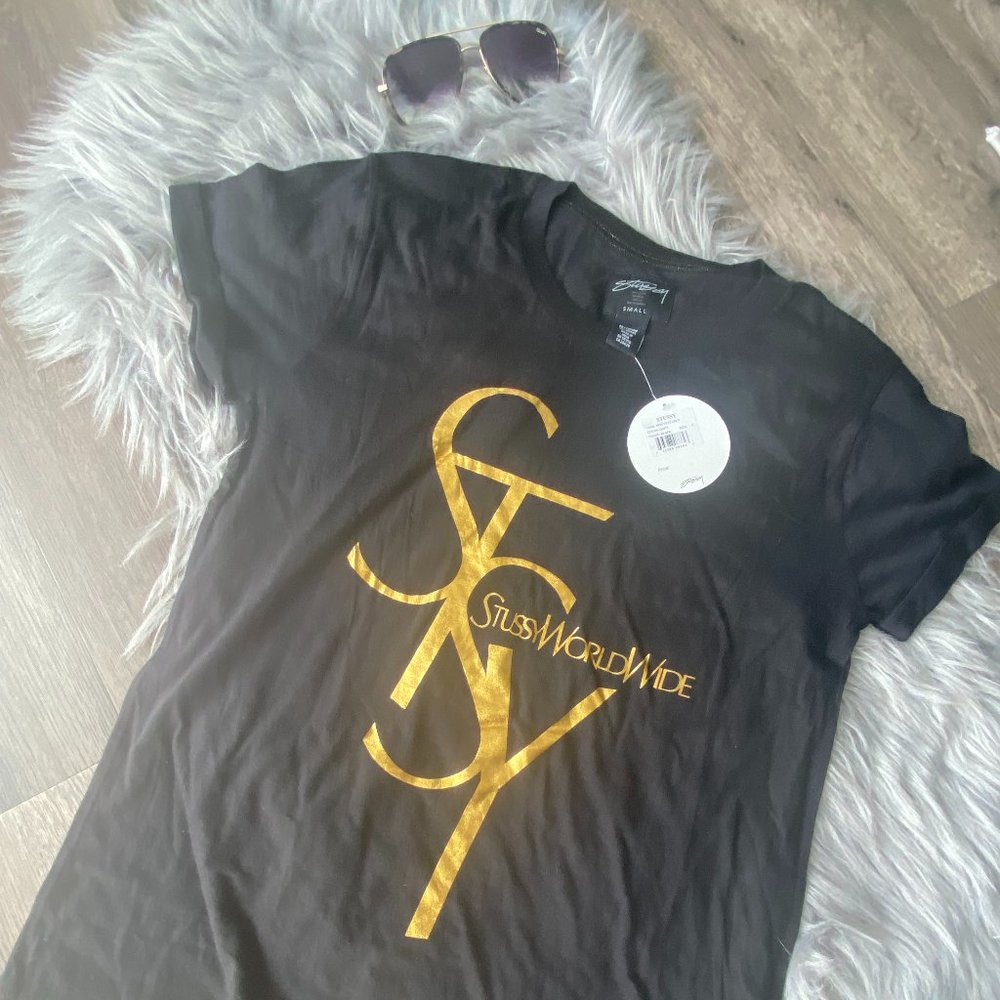 NWT Stussy Worldwide SS Women's Tee Sz.S